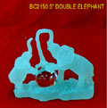 Mother & Son Elephant w/Crystal Ball for Love