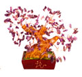 Gem Tree with Crystal Leaf for Feng Shui